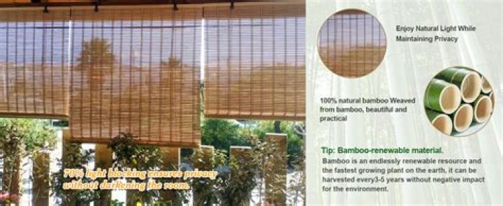 Are bamboo shades good for outdoors?