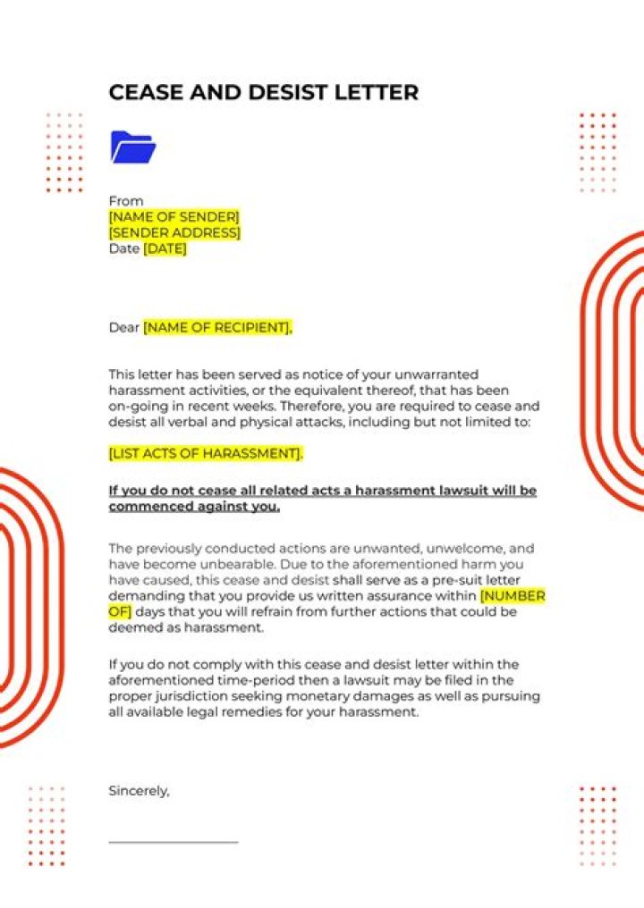 Are cease and desist letters serious?