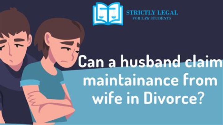 Can a wife claim maintenance from her husband?