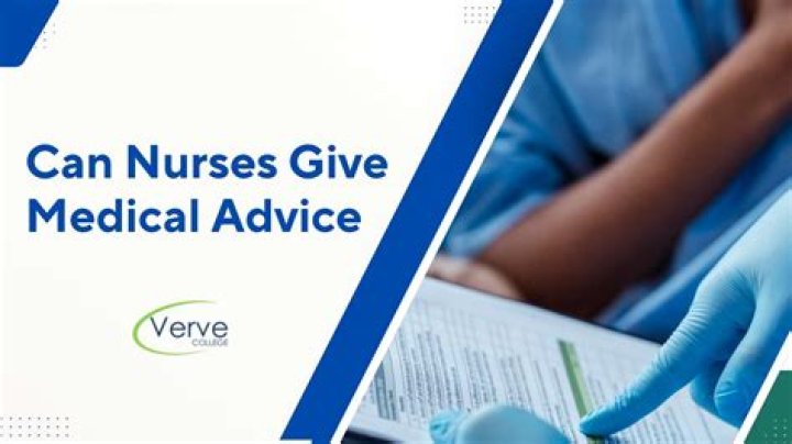 Can an RN give medical advice?