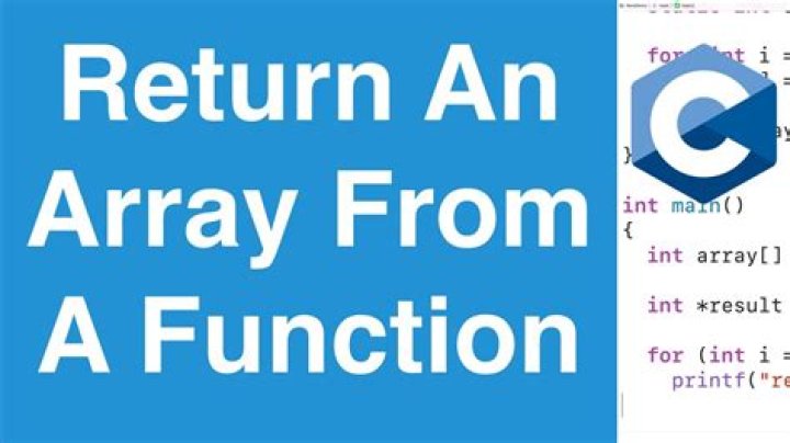 Can I return an array from a function in C++?