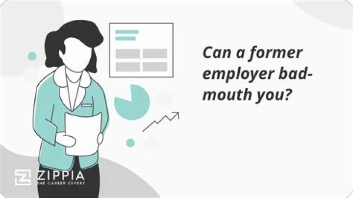 Can you bad mouth a former employee?