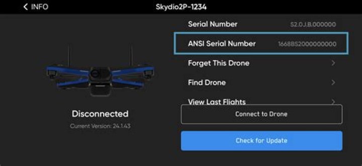 Can you look up drone registration number?