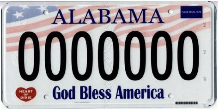Can you look up license plates in Alabama?
