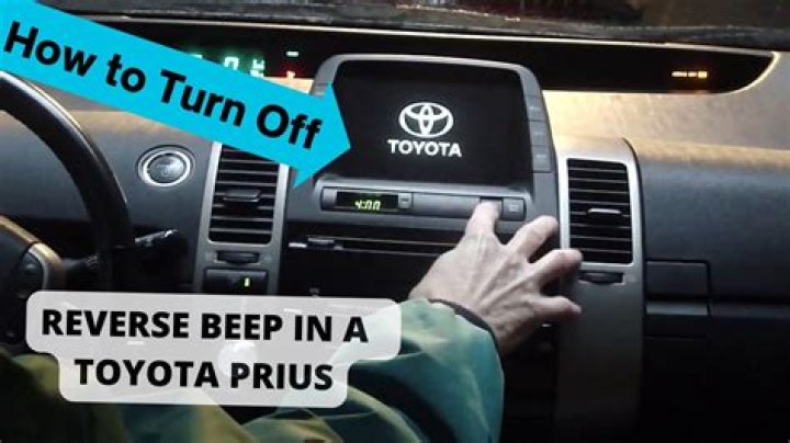 Can you turn off reverse beep Prius 2012?