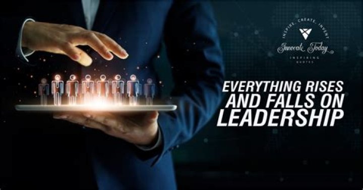 Does everything rise and fall on leadership?