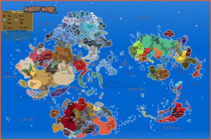 How big is the world of Naruto?
