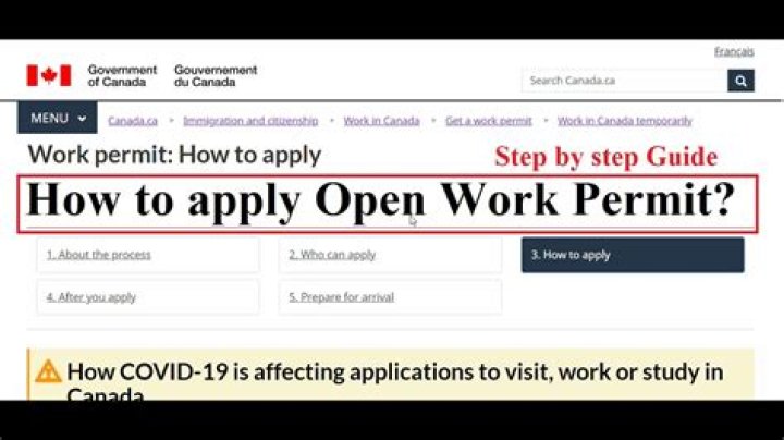 How can I apply work permit in Canada?