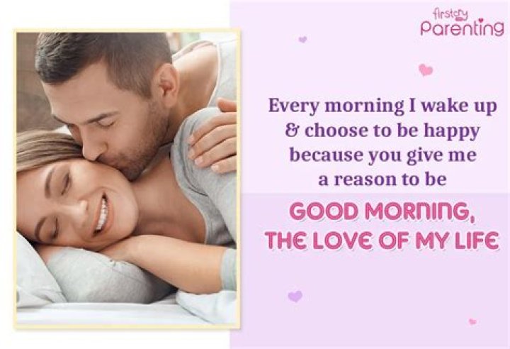 How can I send a good morning message to my wife?