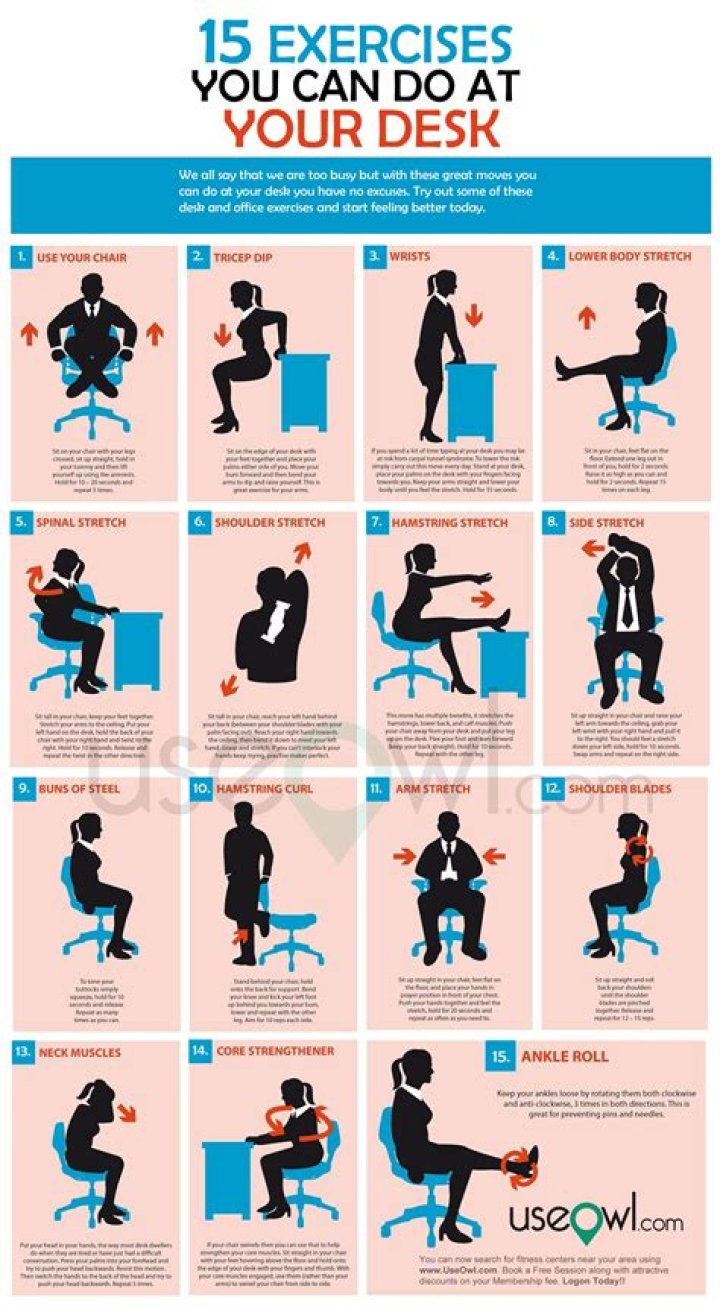 How can I strengthen my core while sitting at my desk?