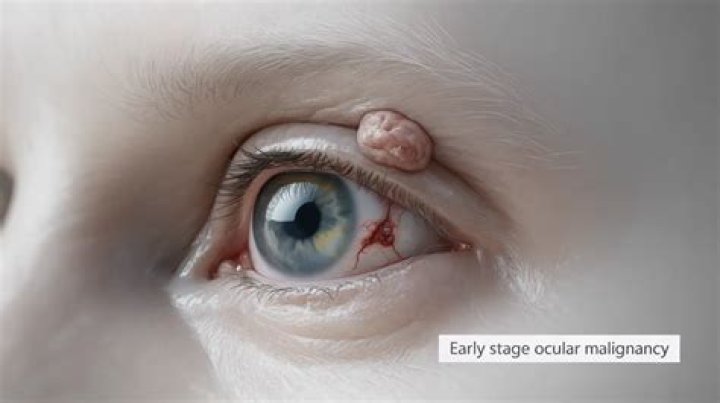 How can you tell if you have eye cancer from a picture?