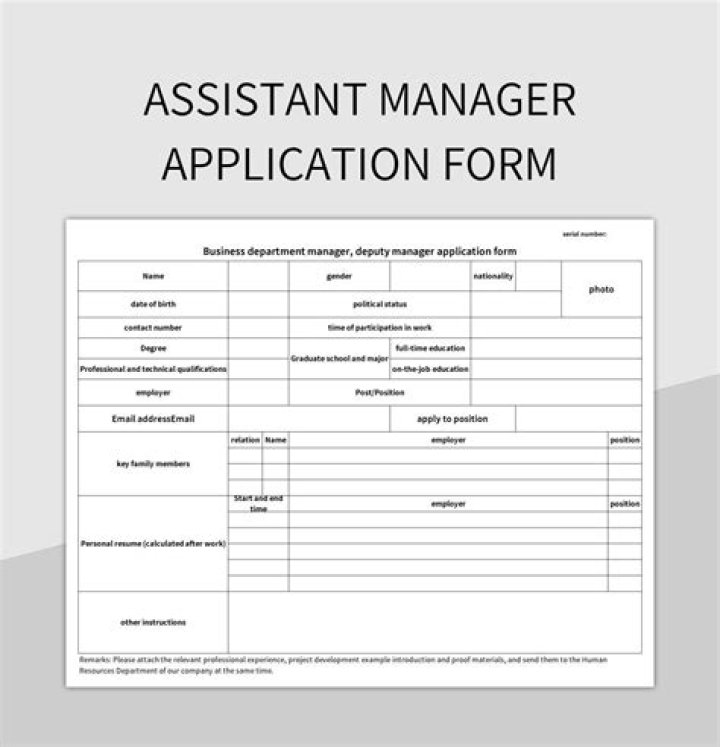 How do I apply for an assistant manager position?