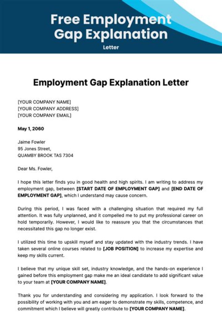 How do I ask about employment gap?