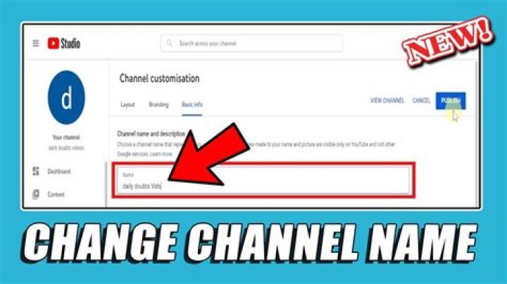 How do I change my channel display name?