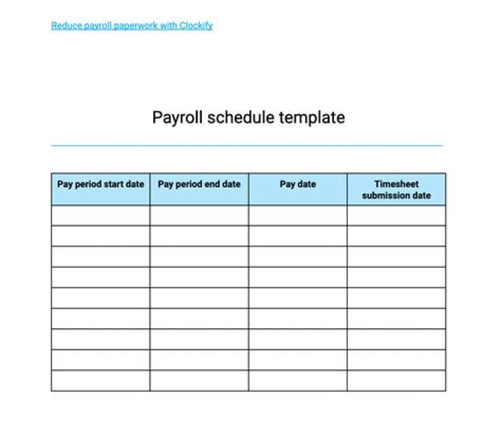 How do I create a payroll schedule in Excel?