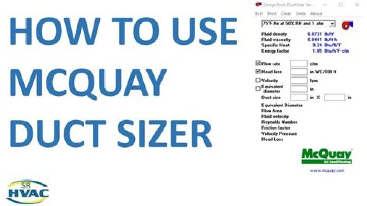 How do I download McQuay duct Sizer?