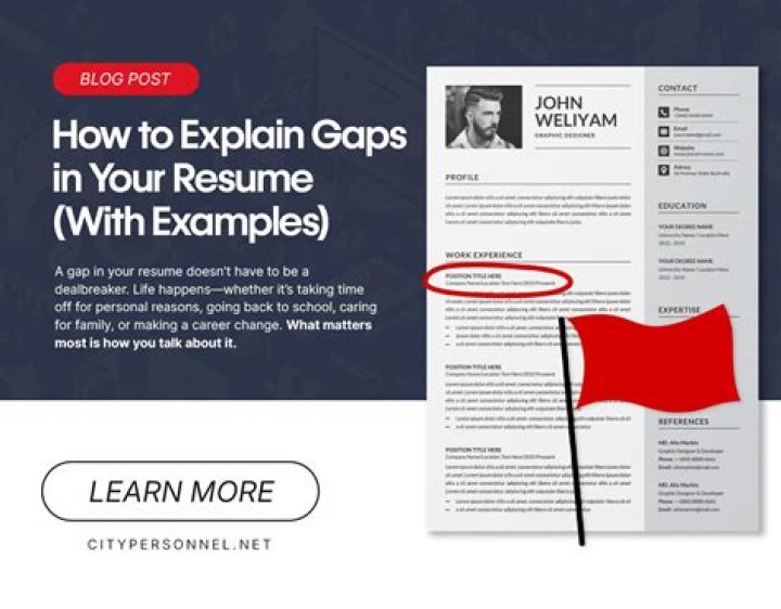 How do I explain a large gap in my resume?