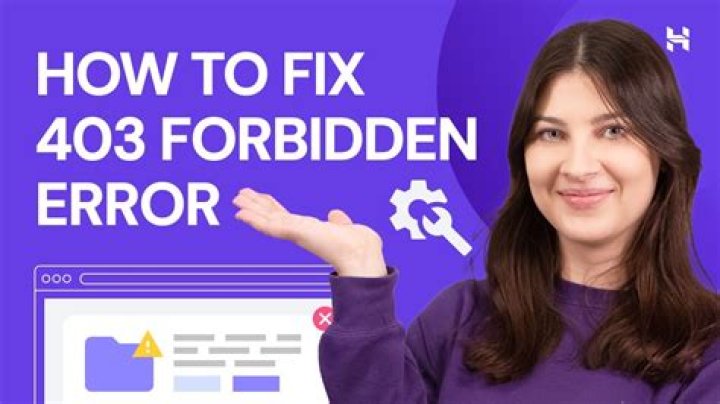 How do I fix 403 Forbidden error?