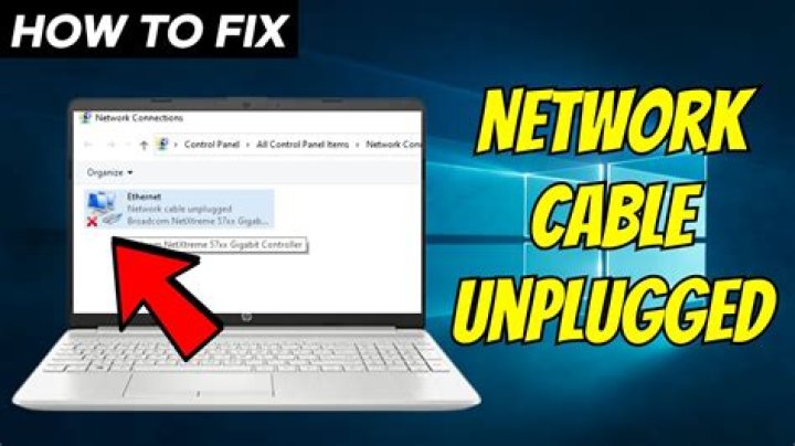 How do I fix network cable unplugged for a local area connection Windows XP?