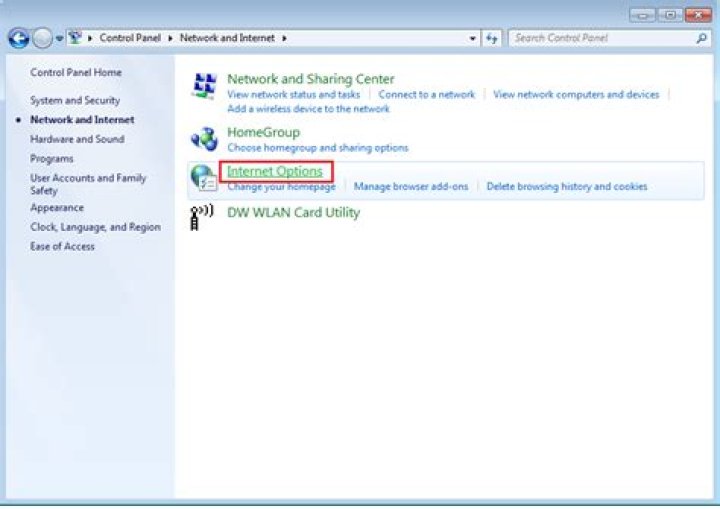 How do I open network properties in Windows 7?