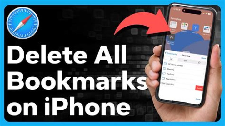 How do I permanently delete bookmarks from my iPhone?