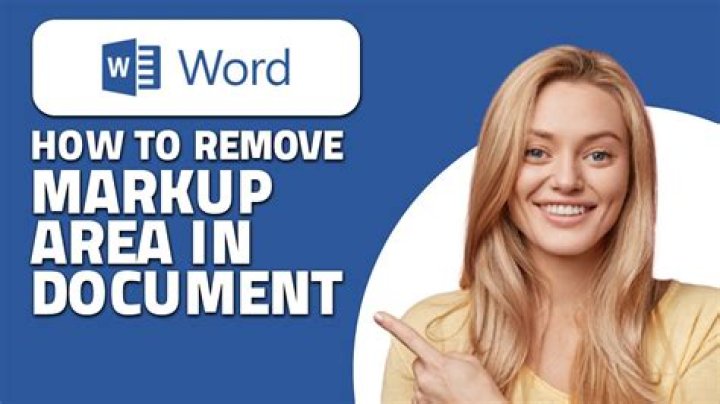 How do I remove the markup area in Word 2013?