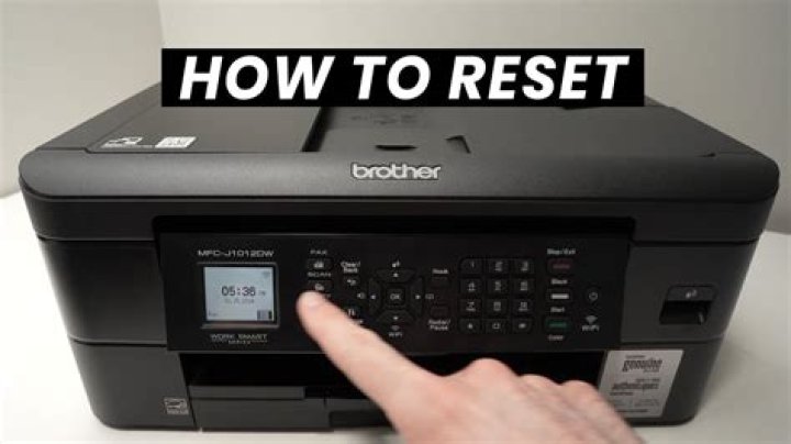 How do I reset my brother mfc-7360N printer?