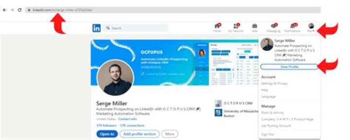 How do I view my LinkedIn profile views?