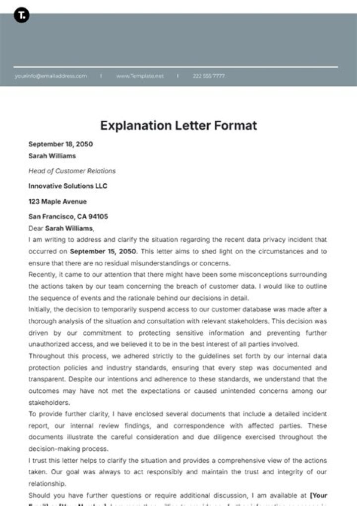 How do I write a letter of explanation to the IRS?