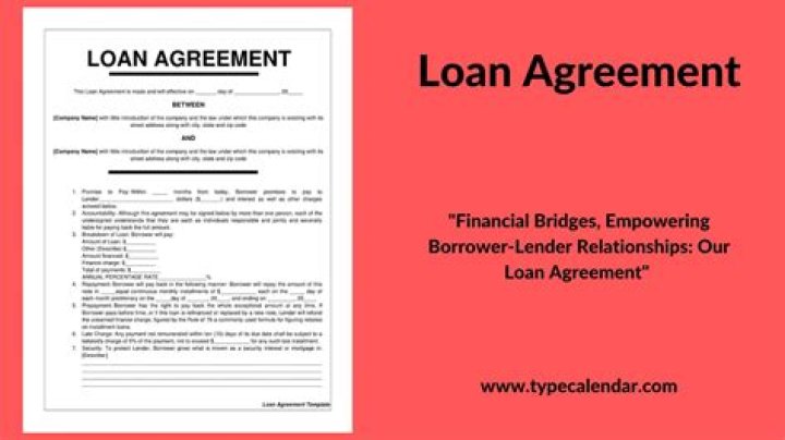 How do I write a loan agreement?