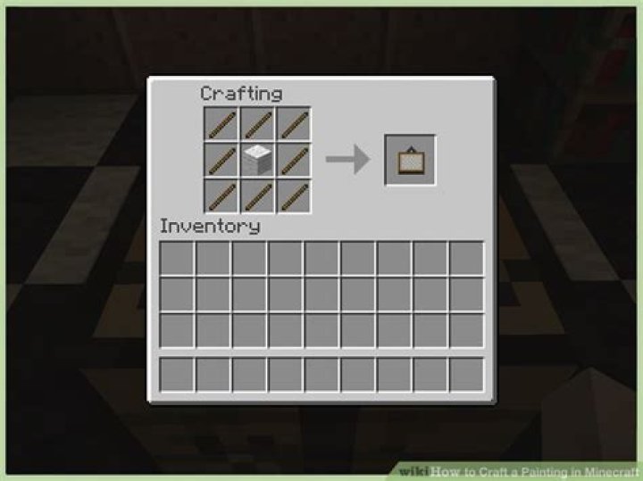 How do you craft a painting in Minecraft?
