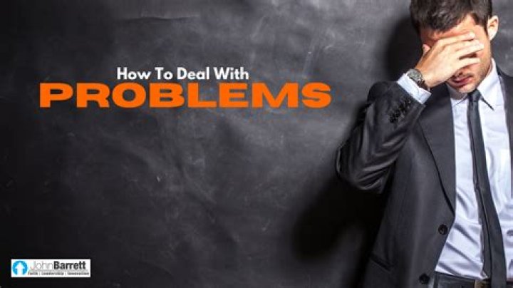 How do you deal with problems at work?