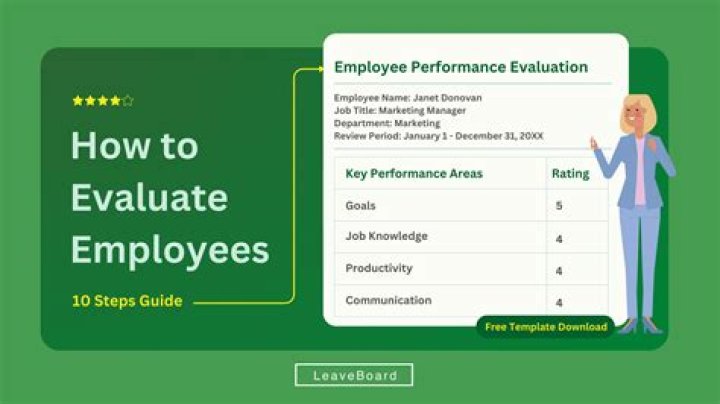 How do you evaluate employee performance?