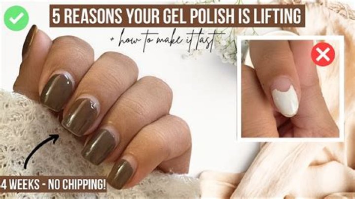 How do you fix lifting gel nails?