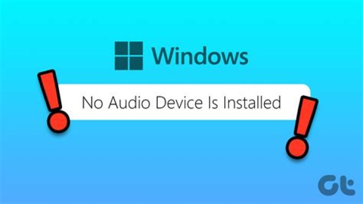 How do you fix the No audio output device is installed error on Windows 8?