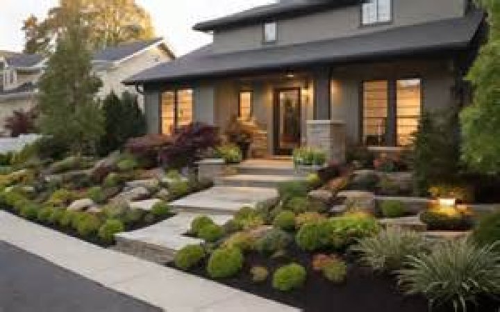 How do you landscape a small front yard?