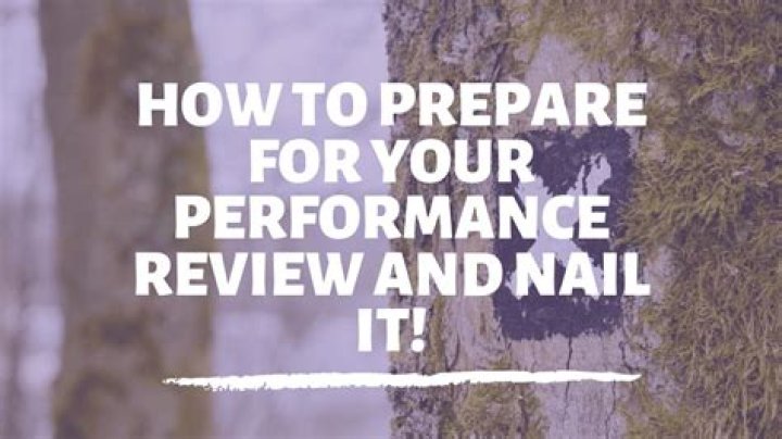 How do you prepare for a performance review?