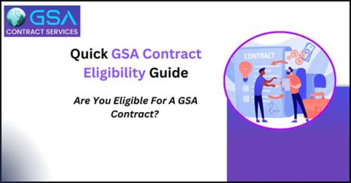 How do you qualify for a GSA contract?