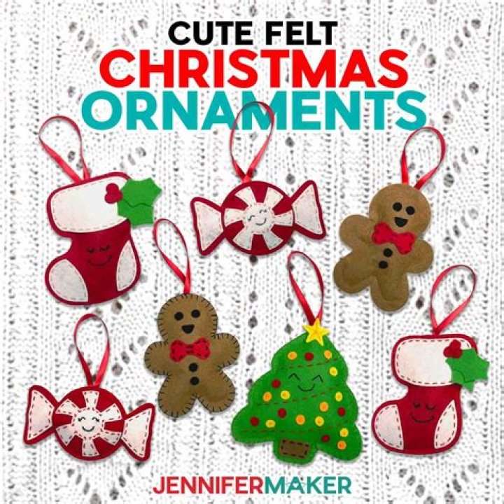 How do you sew felt ornaments?