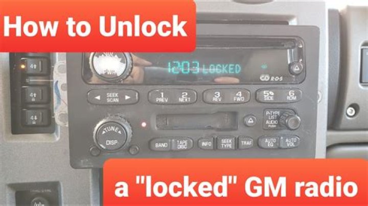 How do you unlock the radio in a 2010 Chevy Silverado?