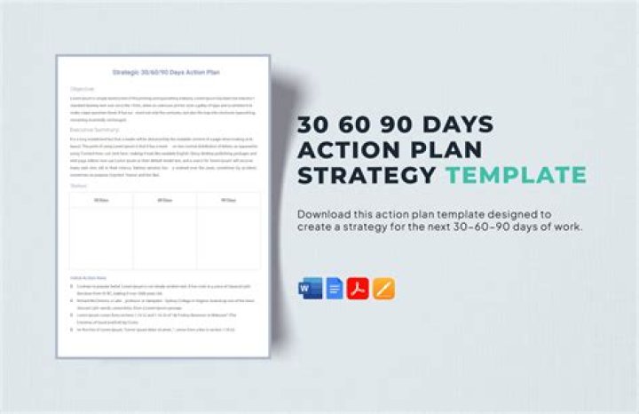 How do you write a 90 day sales action plan?
