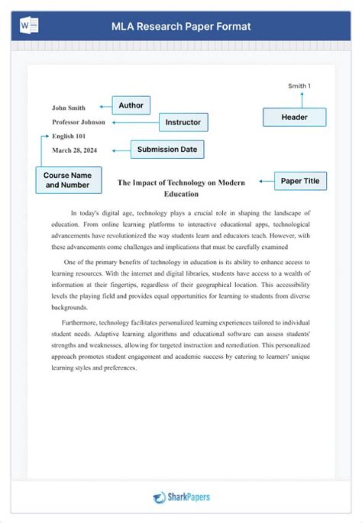 How do you write a research paper in MLA format?