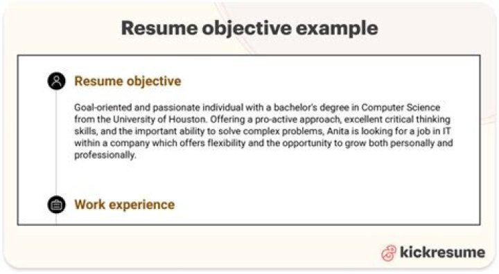 How do you write an objective for a functional resume?