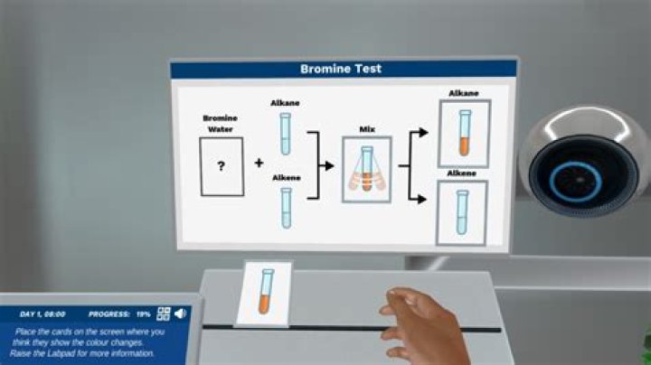 How does the bromine test work?