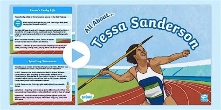 How far did Tessa Sanderson throw javelin?