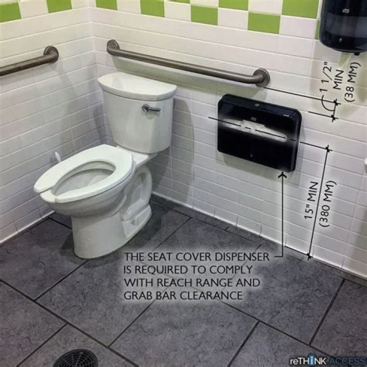 How far does an ADA toilet need to be from the wall?