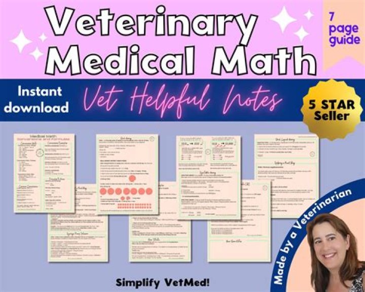 How is math used as a veterinarian?