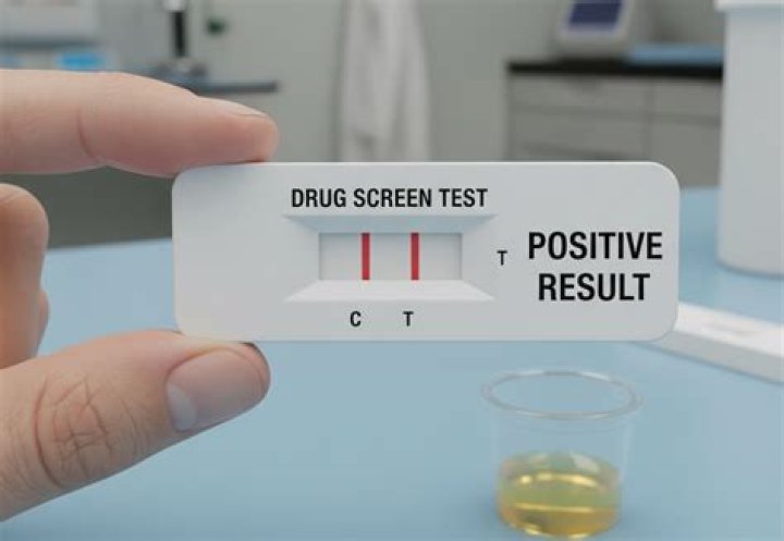 How long does a positive drug test stay on your record?