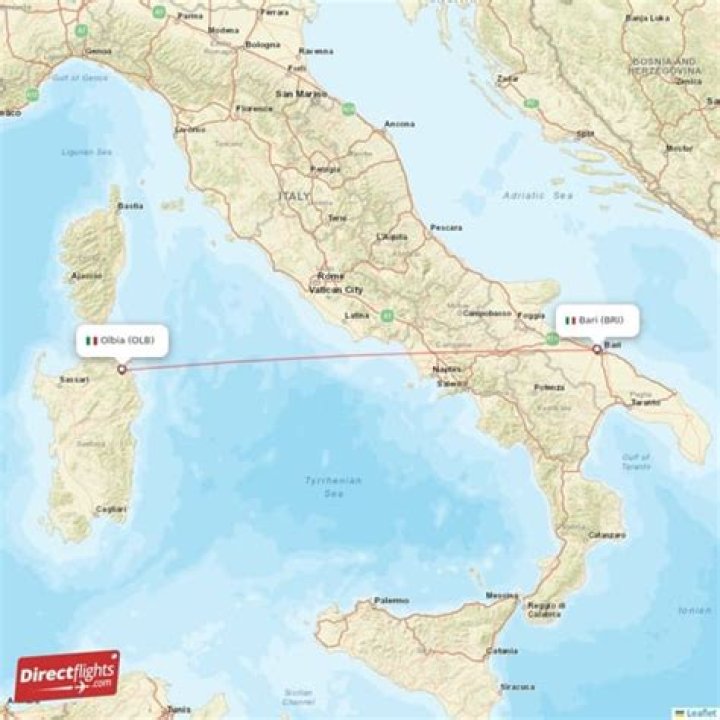 How long is the ferry from Olbia to Italy?