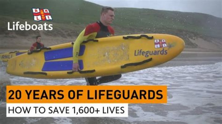 How many lives are saved by lifeguards each year?
